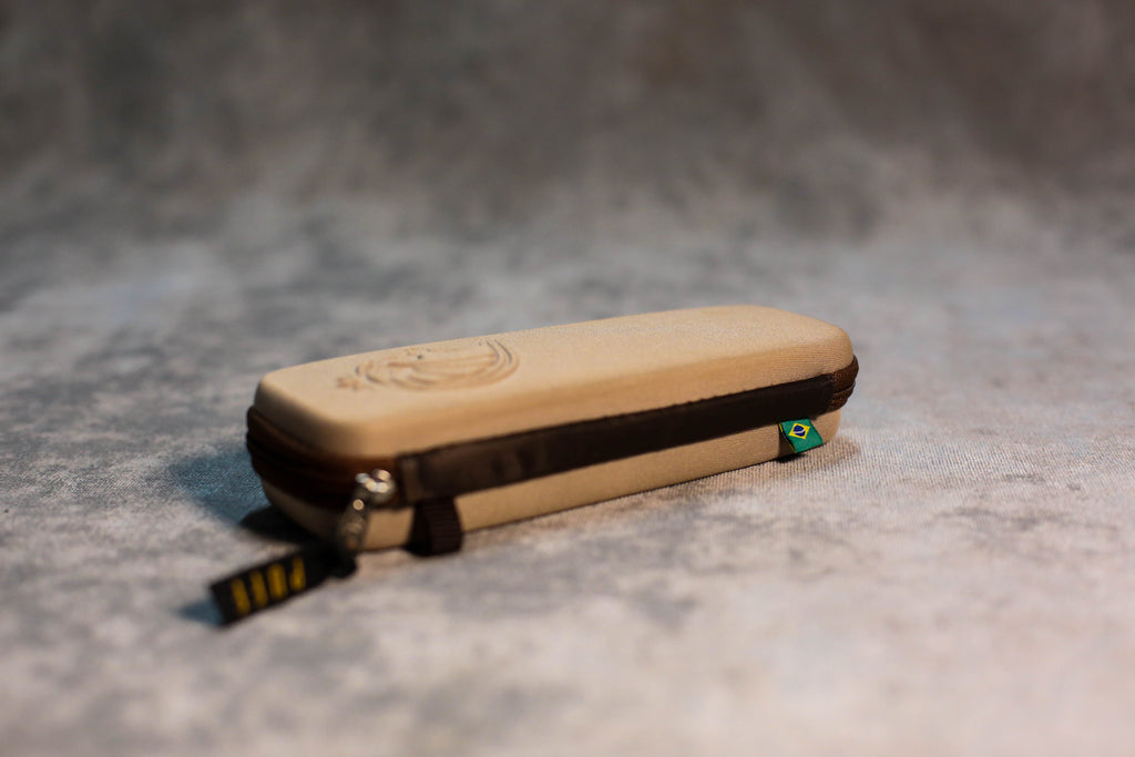 PUFF CASE SLIM PRETA/BEGE