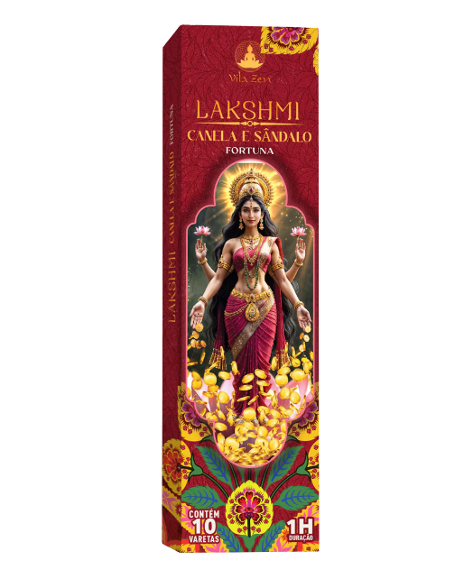Incenso Natural Vila Zen - Linha Deuses Hindus - Lakshmi