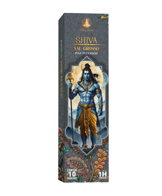 Incenso Natural Vila Zen - Linha Deuses Hindus - Shiva