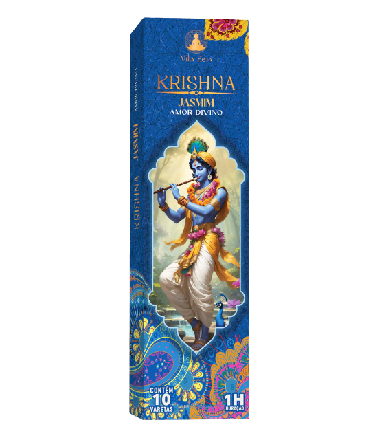 Incenso Natural Vila Zen - Linha Deuses Hindus -KRISHNA