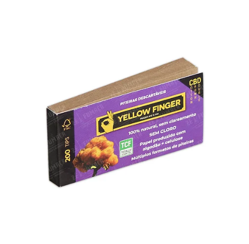 YELLOW FINGER PITEIRA PAPEL ROXO DOUBLE COTTON