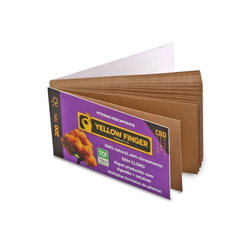 YELLOW FINGER PITEIRA PAPEL ROXO DOUBLE COTTON