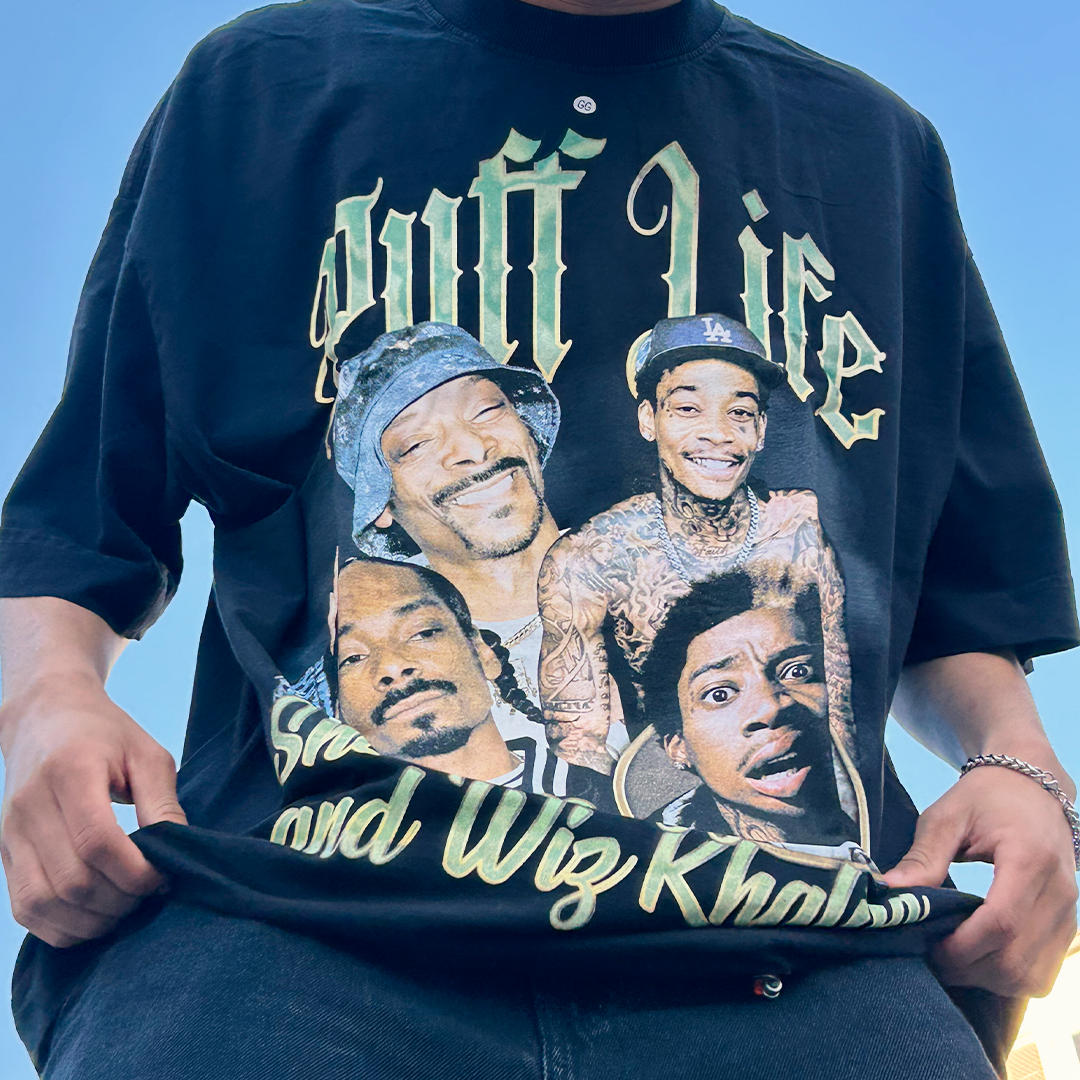 CAMISETA PUFF SNOOP DOGG & WIZ KHALIFA