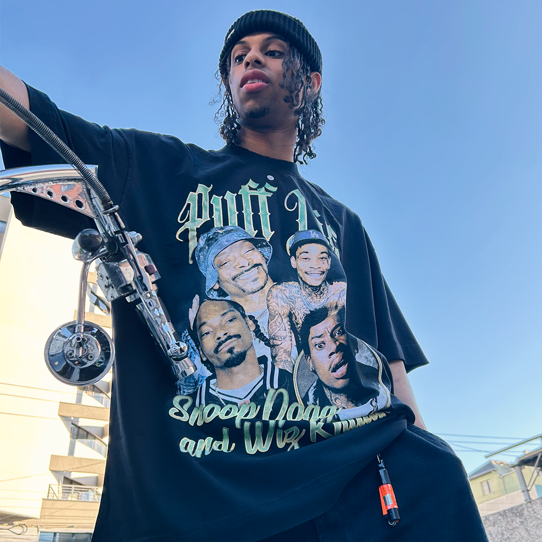 CAMISETA PUFF SNOOP DOGG & WIZ KHALIFA
