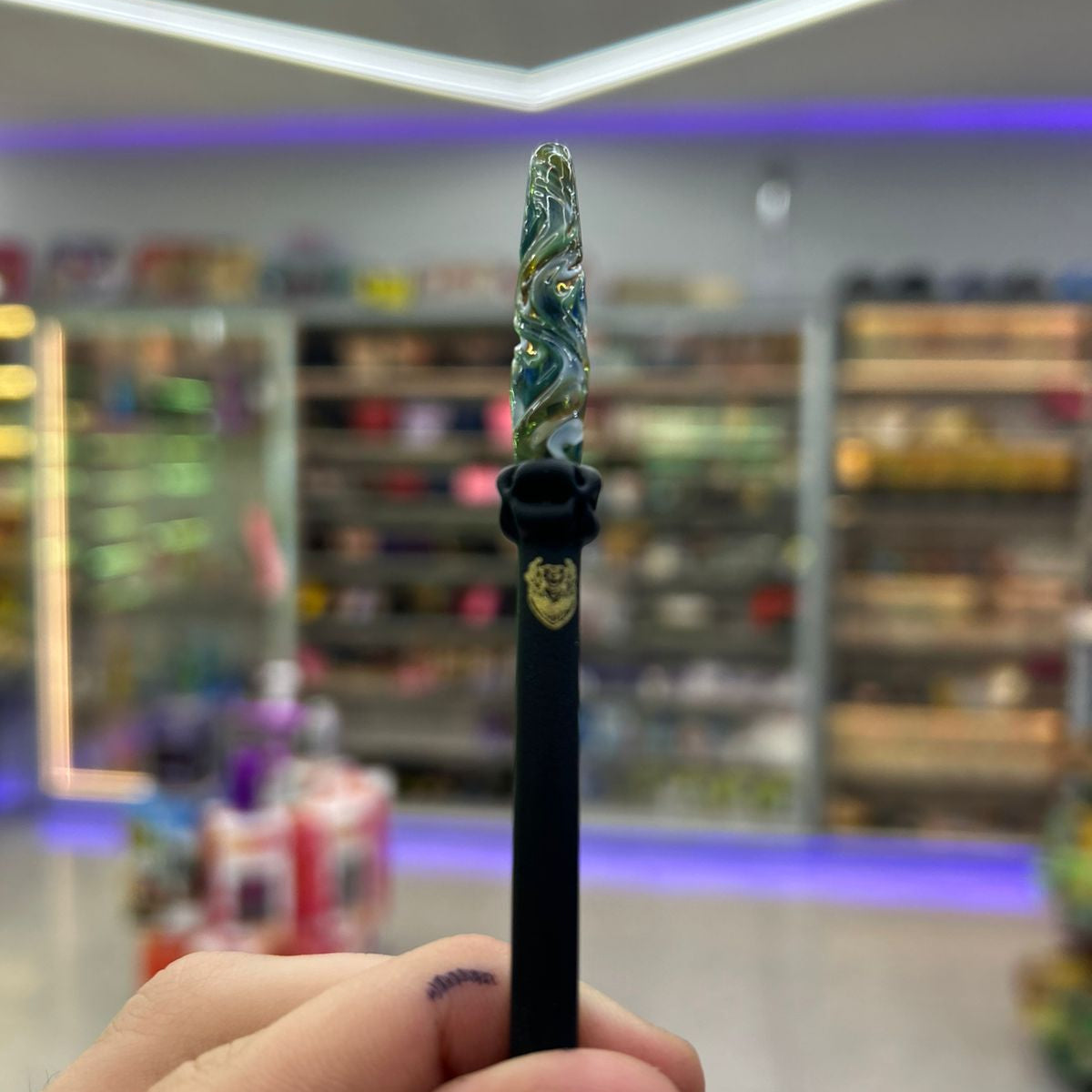 PITEIRA DE VIDRO PRETO FOSCO BOCAL DEZZED