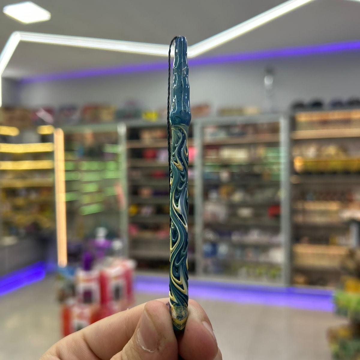 PITEIRA DE VIDRO MONSTER GLASS - DEEZED BLUE
