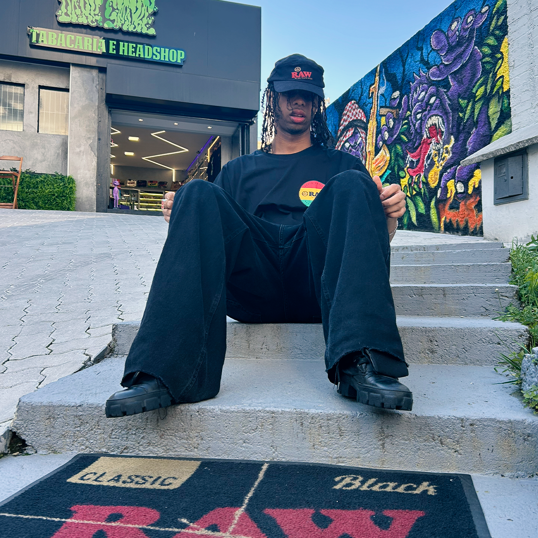 CAMISETA RAW WEEDZ RASTA