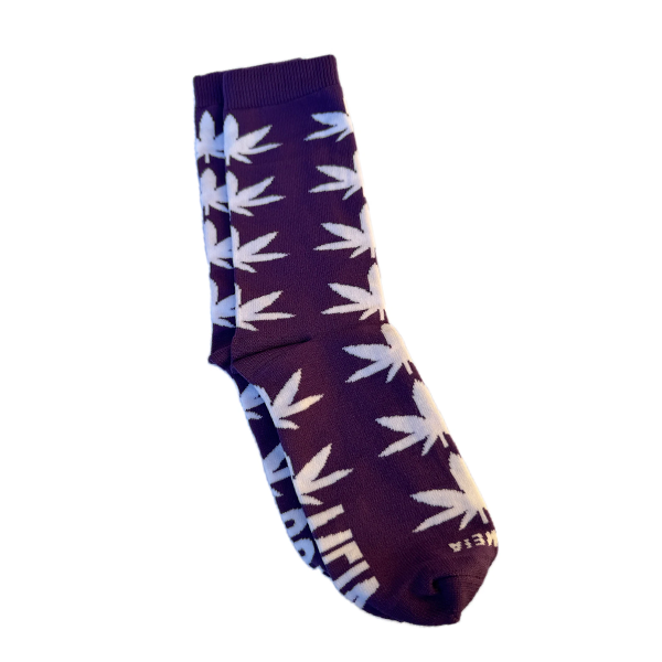 MEIA FOLHA CANNABIS COLMEIA - ROXO E BRANCO