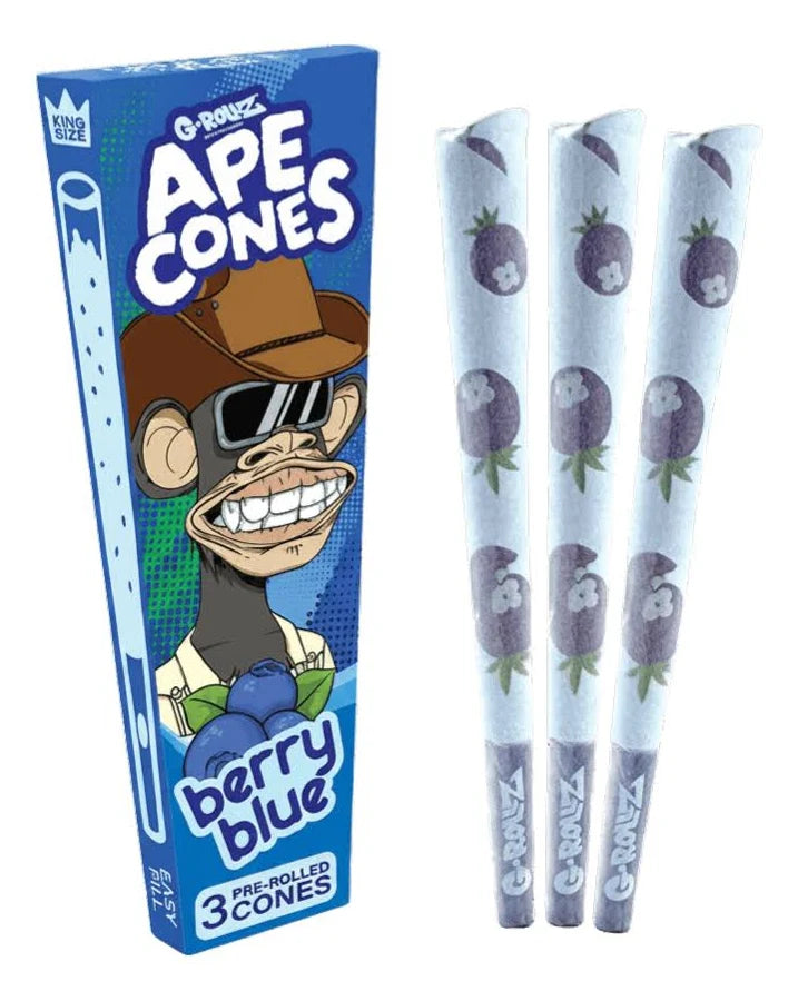 G ROLLZ APE CONES BLUEBERRY 3X